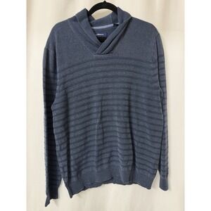Tommy Bahama Sweater Mens Large Blue Collared Pullover. N24